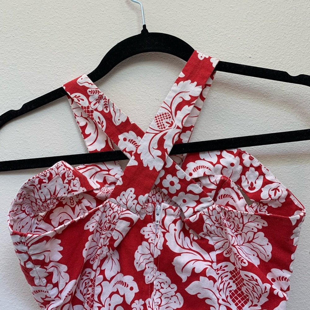 Bernie Dexter Goddess Dress in Red Damask - Picture 9 of 9